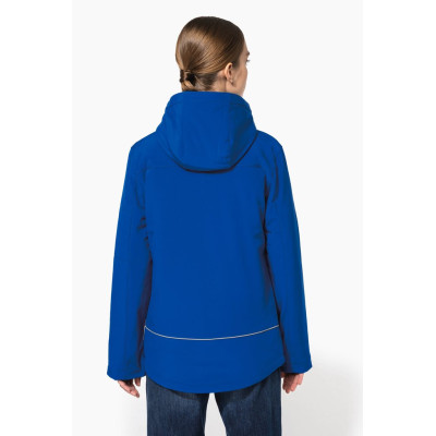 Ladies’ hooded softshell lined parka